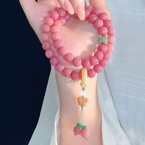 สร้อยข้อมือลูกปัดรูปรากโพธิ์ ลูกประคำสวดมนต์ นำโชคเปลี่ยนดวง สร้อยข้อมือรุทรักษา เล่นสร้อยข้อมือวงกลมคู่