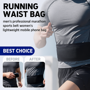 Running Waist Pack Large Capacity Sports Belt Bag Anti-Slip Breathable Design Secure Pouch for Phone Keys