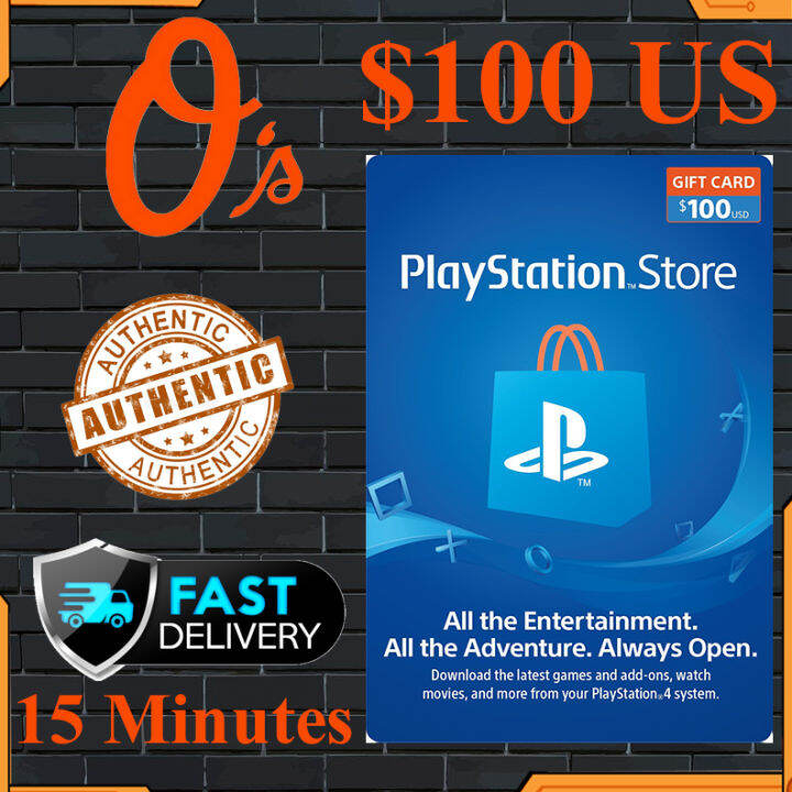 100 psn sale card email delivery