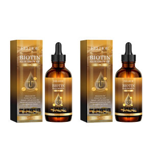 EELHOE น้ำมันหอมระเหยเจริญเติบโตของเส้นผม Biotin Hair Growth Essential Oil ไบโอตินน้ำมันเร่งผมยาว การรักษาผมร่วง ป้องกันหัวล้าน ป้องกันผมร่วงและบำรุงหนังศีรษะ เร่งการเจริญเติบโตของเส้น ผมหนาผมที่มีประสิทธิภาพดูแลผม