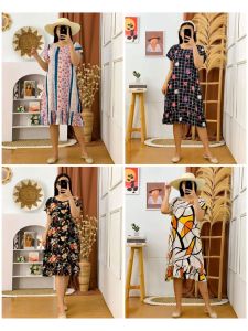 DASTER BUSUI FRIENDLY RAYON PENDEK RUFFLE MOTIF RANDOM KEKINIAN