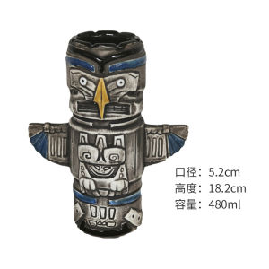 LZD tiki Cup Bar Hawaii tail Glass Tiki Cup Creative Cup Ceramic Cup Zombie Cup Ceramic TIKI