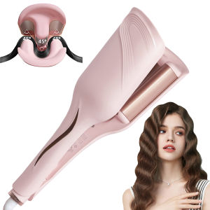 Beach Wave Hair Curler 3 Barrel 32mm Deep Wave Curling Iron 1.25" Hair Crimper Wand with 4 Adjustable Temps 30 Million Ionic