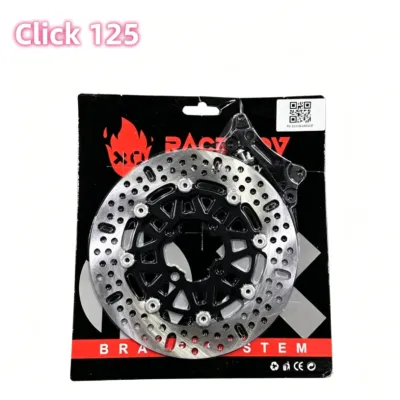 Big Disc 260MM Honda Click125 V2 Beat 4Holes Click150/Click V3 5Holes With Bolts And Bracket Made in Thailand GT68