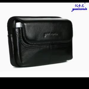 【头层牛皮】男士真皮穿皮带手机腰包4寸5寸5.5寸6寸6.3寸屏手机【Top Layer Cowhide】Mens genuine leather belt pouch for mobile phones with 4-inch 5-inch 5.5-inch 6-inch 6.3-inch screens