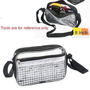 Anti-Static PVC Dust-Free Tool Bag Clean Room Grid Storage Shoulder Bag Double Crossbody for Hardware And Tools Organization
