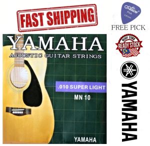 (FAST DELIVERY) YAMAHA - Acoustic Guitar Strings MN10 - Super Light Gauge  10-47 YAMAHA Tali gitar KAPOK/ACOUSTIC GUITAR STRINGS