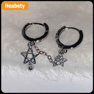【2-3 ngày giao hàng】 1pcs bạc màu sao chuỗi đôi tai lỗ tai xương móng tay Y2K thời trang hottie Bông tai cho phụ nữ đồ trang sức