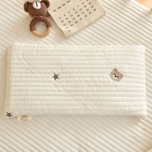 0-12เดือนผ้านวมผ้าฝ้ายหมอนเด็กแรกเกิดหมอนแบนเบาะนอนแผ่นจุกนมป้องกันการถ่มน้ำลาย