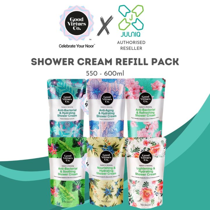 Good Virtues Co. [GVC] BODY SHOWER CREAM ASSORTED [REFILL] 550ml/600ml