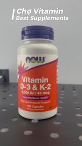 Thực Phẩm Bảo Vệ Sức Khoẻ NOW Vitamin D-3 & K-2 - Hỗ Trợ Tăng Đề Kháng Phát Triển Xương Chắc Khoẻ - - Tăng cường hệ miễn dịch: Nâng cao sức đề kháng bảo vệ cơ thể khỏi bệnh tật. - Cải thiện tâm trạng: Giúp giảm căng thẳng mệt mỏi cải thiện giấc ngủ.