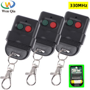 WenQia 330MHz Auto Gate Remote Controller SMC 5326 8 Dip Switch Duplicator Wireless Keyfob 1/2/4 pcs (Battery Include)