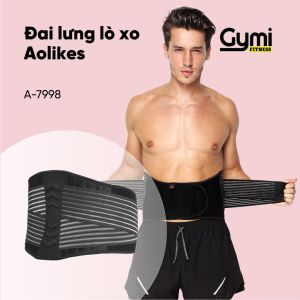 [HCM]Đai Lưng Tập Gym Có Lò Xo Hỗ Trợ Aolikes AL-7998
