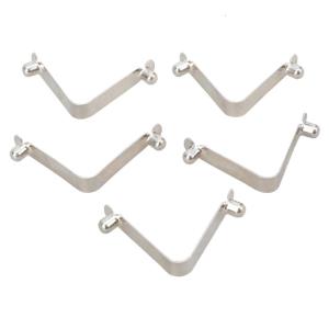 5Pcs Kayaks Paddle Snap Spring Clip V Shaped Positioning Spring Sheet Tent Poles Clip Locking Tube Pin Easy to Use