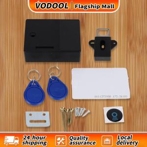 【Free Shipping】 High-Tech Digital Lock with RFID IC Card for Cabinets and Home Furniture Secure Smart Lock in Satin Black