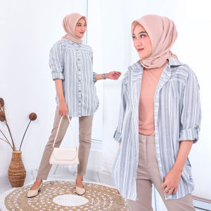 Hannah Kemeja Katun "TOKIO SALUR" (N9) Katun