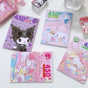 450 Pcs/pack Kawaii Sanrio Decorative Stickers Book Scrapbooking Label Diary Stationery Album Phone Journal Planner Sanrio Mymelody Kuromi Cinnamoroll Birthday Gift