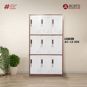 Acero Furniture - Lemari Loker Besi 9 AC LS 309