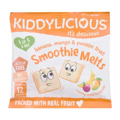 Kiddylicious Banana Mango And Passionfruit Smoothie Melts Baby Snack