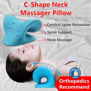 ✅SG Ready Stocks✅ JOMO Neck Shoulder Massager Pillow Cervical Spine Adjustment Stretcher