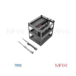 TWIN - TMB 32056/34056 GLS - Rak Laci 3 Susun Chrome - Rak Dapur Series