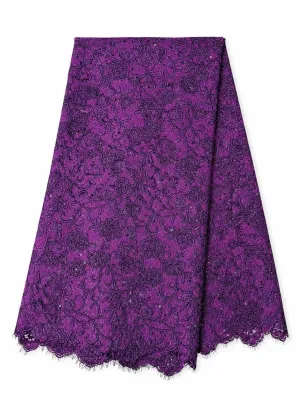 Elegant 3D Floral Embroidered Lace Fabric / Wedding Floral Lace (52 inch wide)