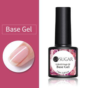 UR SUGAR  2Pcs/set Top Coat Gel Polish Base Coat UV Nail Soak Off Gel Primer Long Lasting Polish