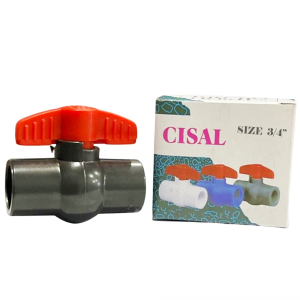 Ball valve pvc CISAL Stop keran 1/2" / 3/4" / 1" inch