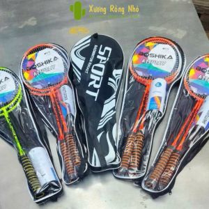 Bộ 2 Vợt 3 Quả Cầu Lông Có Tay Cầm Mút Chống Trượt Êm Ái Kèm Bao Đựng Cao Cấp Xương Rồng Nhỏ