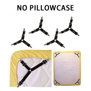 Bedsheet No Lukot No Gusot（Includes 1 Fitted Sheet & 2 Pillowcases）Korean Solid Color Bed Sheet Cover With Garter