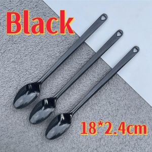 100/500pcs Disposable Long Spoon Long Handle 18cm Spoon For HaloHalo Ice Cream Spoon Cake Platic Spoons
