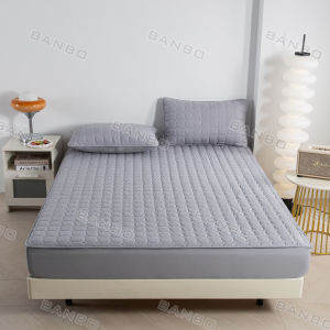 Premium Waterproof Mattress Cover Quilted Cotton Fitted Bed Sheet for Bed Protection