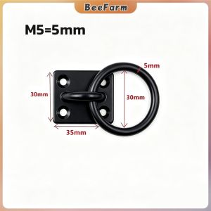 BF Ceiling-Wall Mount Hook & Pad Eye Plate Stainless Steel Deck Hardware Anchor Rings for Boat Rigging