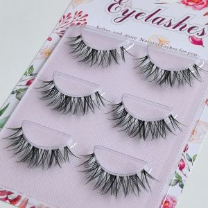 ZEIIE Japanese Cosplay False Eyelashes 3D Effect Natural Look Faux Mink Lashes Eyelash Extension Mink Eyelashes for Women