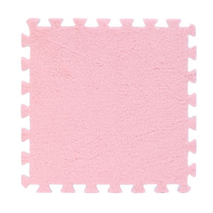 10PCS Soft Plush Floor Mat / Baby Play Mats / EVA Foam Puzzle Carpet in Childrens Room / Non-slip