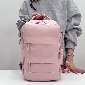 กระเป๋าถือขายดี 40*20*25 กระเป๋าเป้ผู้หญิงแบบแยกส่วนแห้งและเปียก USB กระเป๋าเป้ขนาดใหญ่ กระเป๋าเป้ความจุสูง มีสินค้าในสต็อก Hot