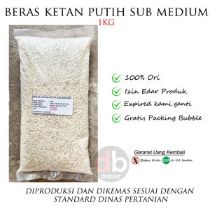 Beras Ketan Putih Organik 1kg | Beras Ketan Putih Super Organik