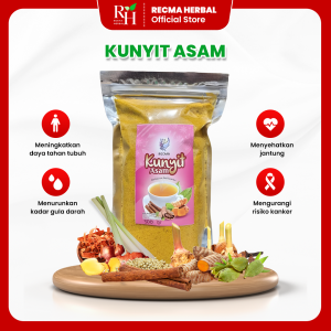 Obat Herbal Minuman Tradisional Kunyit Asam Jamu Bubuk Melangsimgkan Badan