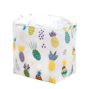 ตะกร้าผ้า ที่เก็บเสื้อผ้า บรรจุของใช้ในบ้าน ความจุขนาดใหญ่ ป้องกันฝุ่นและความชื้น ขนาด100ลิตร