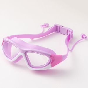 MEEU Diving Professional Kids Sports Eyewear Swimming Gear Earplug UV Protection Wide Vision Silicone Swimming Glasses Underwater Swim Eyewear Swim