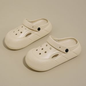 [Free Shipping] Comfortable Outdoor Clogs For Women Summer Thick-Soled New Beach Sandals 2026 Closed-Toe Half Slippers