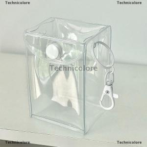 [COD] Technicolore กระเป๋าใสน่ารักสำหรับเก็บตุ๊กตาเด็กทารกกระเป๋าโชว์จี้ห้อยพวงกุญแจพีวีซีกันฝุ่น
