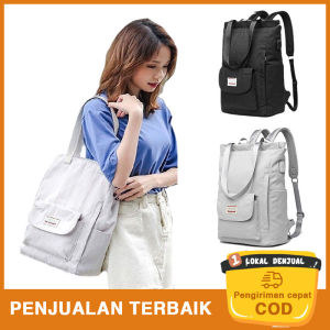 SmallAnt Ransel Wanita Tahan Air Ransel Laptop Bergaya 13 13.3 14 15.6 Inch Korea Fashion Oxford Kanvas USB College Tas Ransel Wanita untuk Wanita