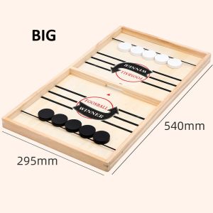 OSSDE Hockey Board Game Sling Board Game Interactive 2-in-1 Puck Board Games Table Games