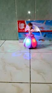 angel girl dancing musik nyala lampu mainan anak perempuan