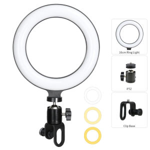 LED Ring Lights Round Lamp Selfie Live Streaming USB Desktop Clip for Macbook PC Laptop Computer Tiktok Stream