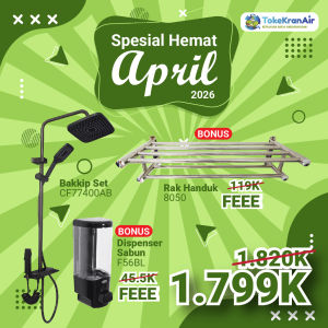 Shower Mandi Tiang Set Keran Panas Dingin Digital Led Suhu Carlo Fiotini CF77400