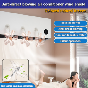 💝AC Wind Deflector / Universal Air Conditioner Baffle / Adjustable Airflow Redirector for Wall & Floor Units/Multi Direction Wind Deflector/Removable Washable 空调挡风板 家用导风板