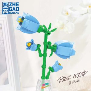 现货✨积木花束 Flower Bouquet Creative Building Blocks DIY Rose/Sunflower Flower Bouquet Gift for Girls Creative Toys for Kids
