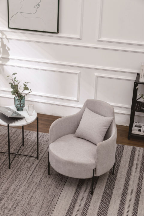 KRUZO DECATUR Modern Wing Back Accent Chair | Lazada PH